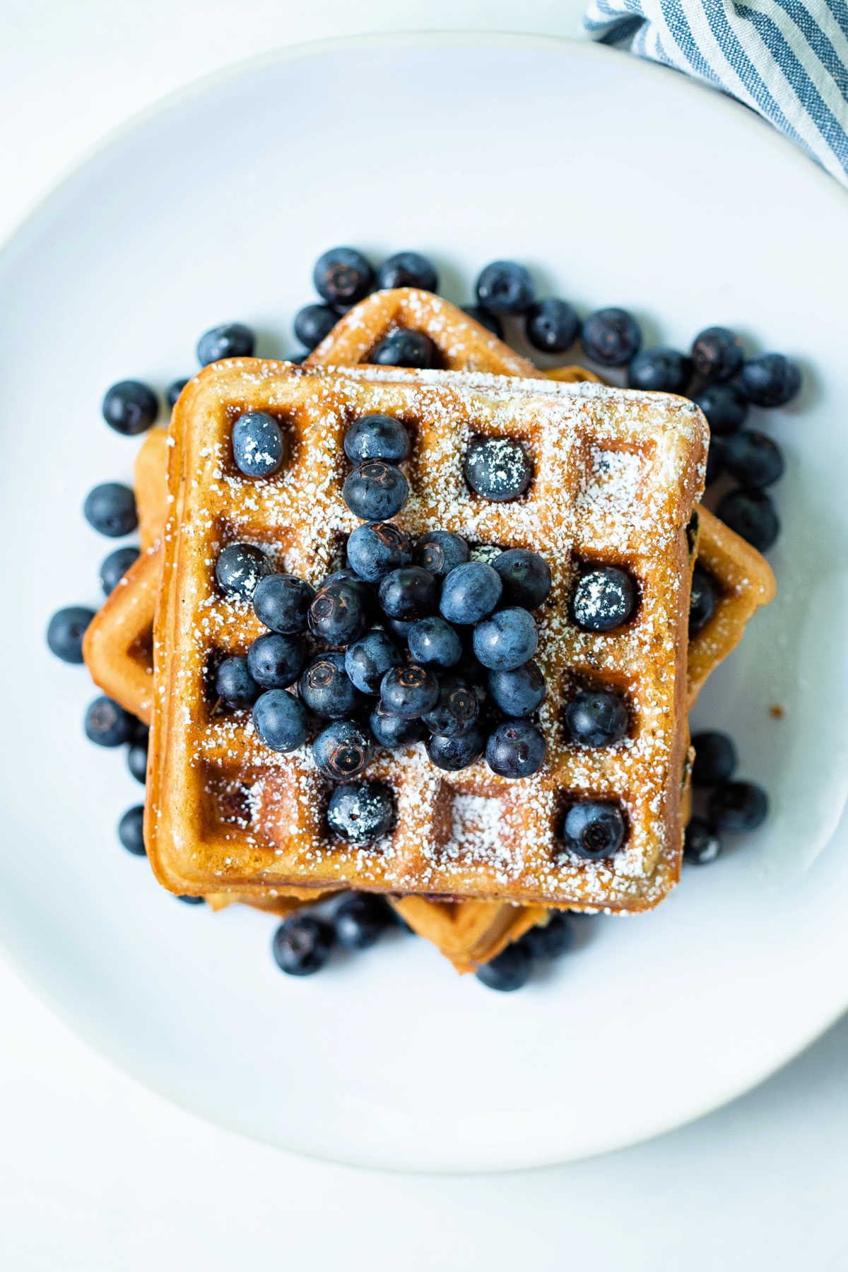 4 Ingredient Blueberry Waffles - Real Little Meals