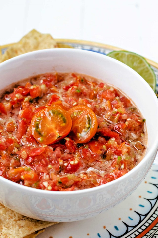 10-Minute Cherry Tomato Salsa - Life, Love, and Good Food