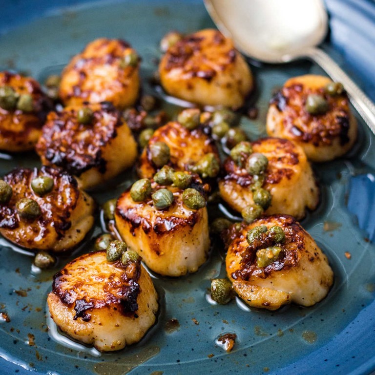 Seared Scallops in Brown Butter