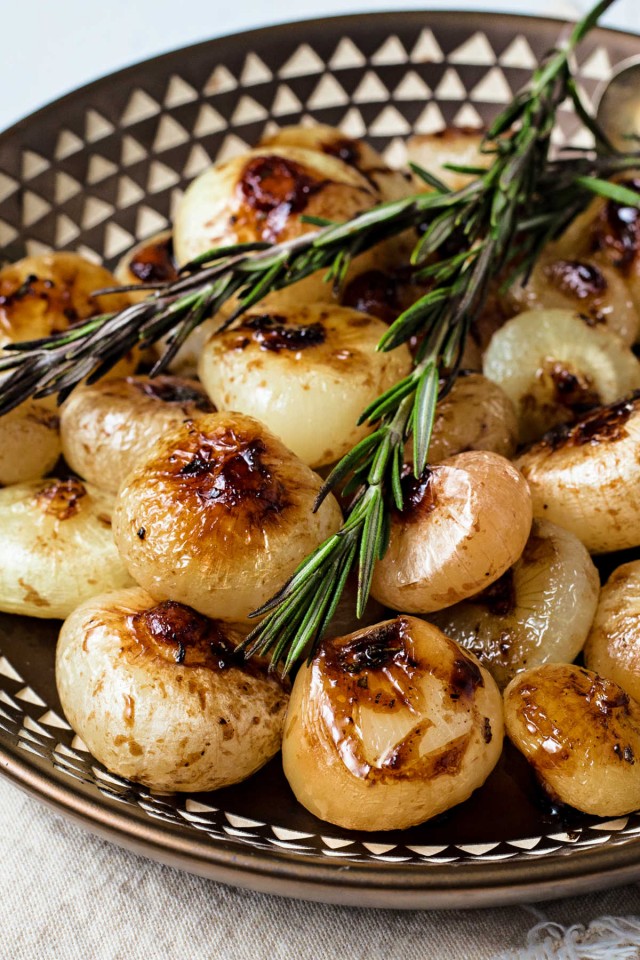 Glazed Cipollini Onions with Rosemary - Life, Love, and Good Food