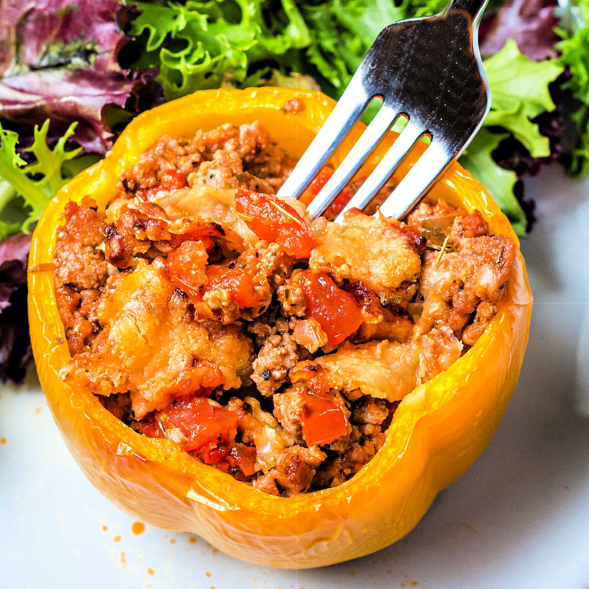 Saucy Turkey Stuffed Peppers Life Love And Good Food