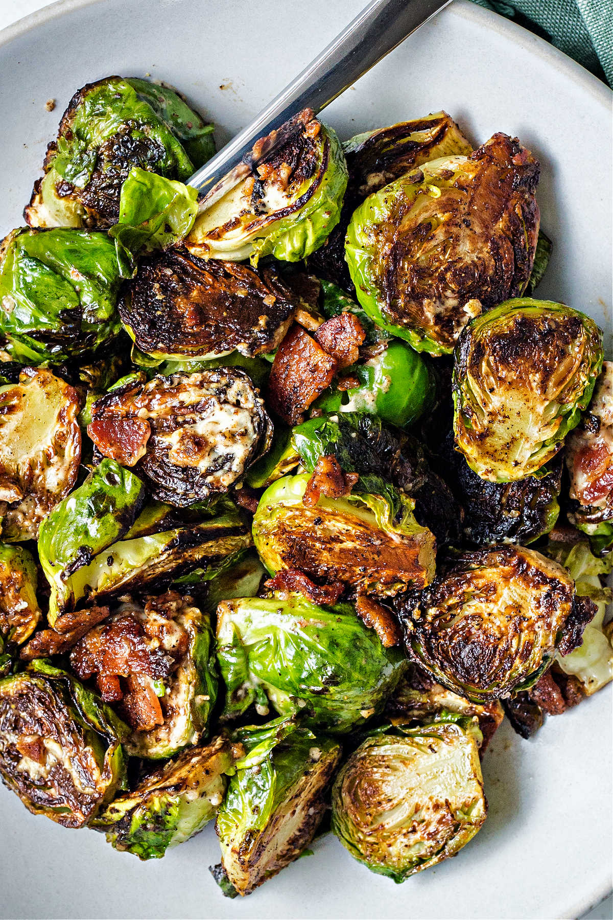 Cast Iron Skillet Brussels Sprouts Bacon Pizza