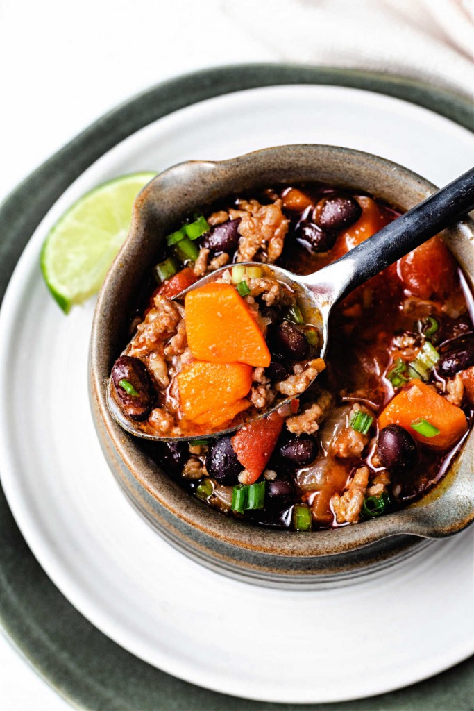 Black Bean Sweet Potato Chili - Life, Love, and Good Food