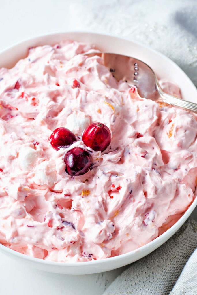 Easy Cranberry Fluff Marshmallow Salad - Life, Love, and Good Food