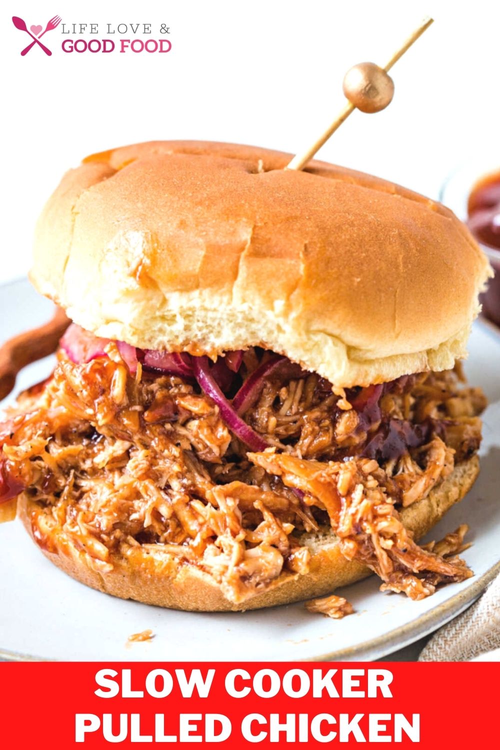 Slow Cooker Pulled Chicken - Life, Love, and Good Food