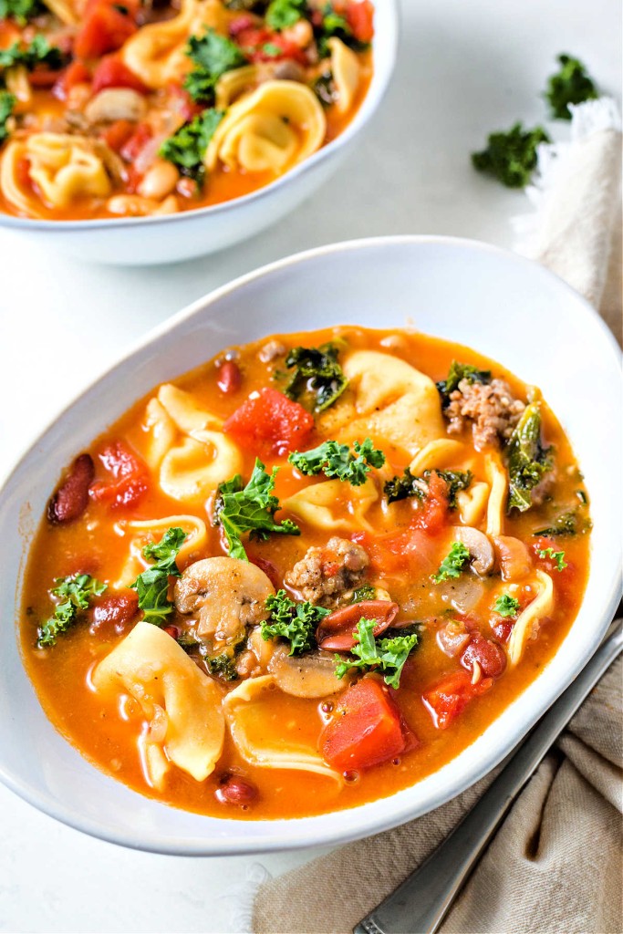 Sausage Tortellini Soup - Life, Love, and Good Food