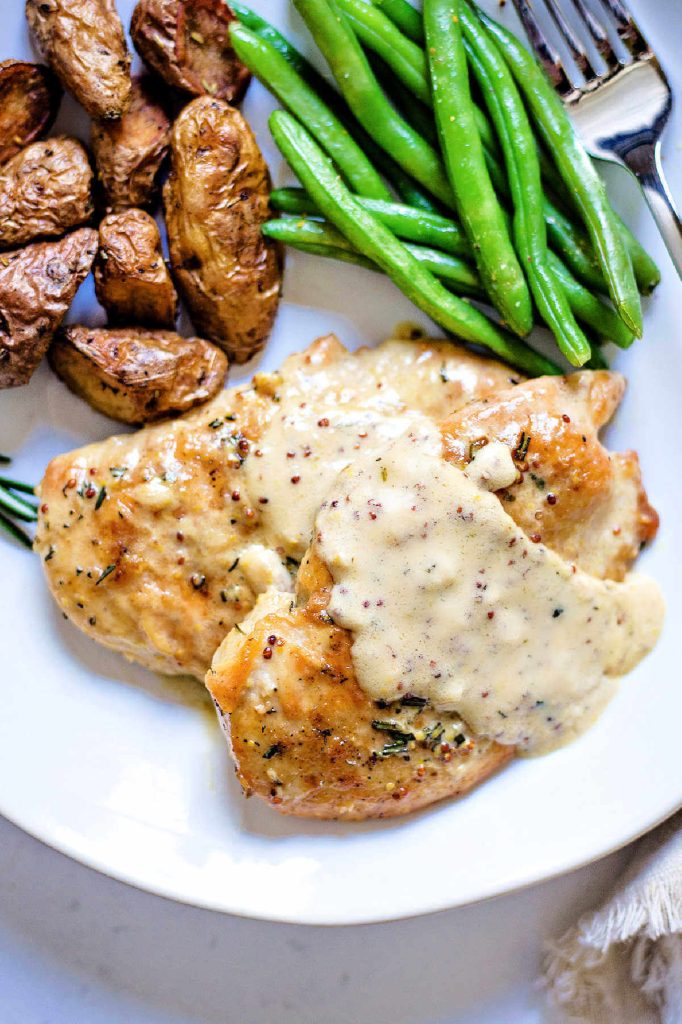 Chicken Breasts with Creamy Dijon Mustard Sauce - Life, Love, and Good Food