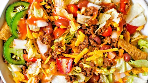 Taco Salad with Catalina Dressing (and Fritos)