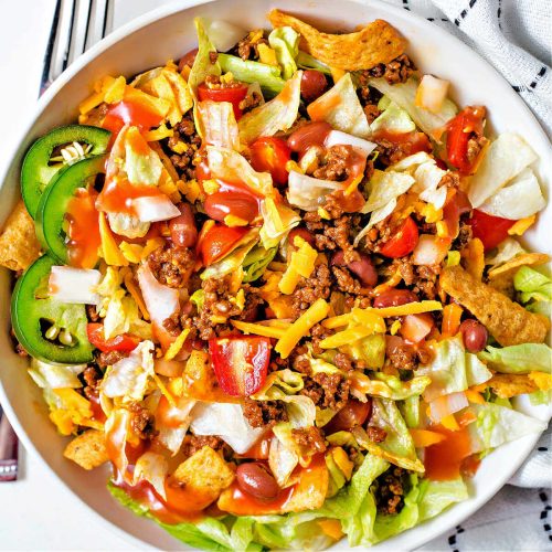 Taco Salad with Catalina Dressing Life, Love, and Good Food