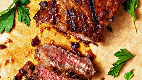 Grilled Sirloin Steaks with Asian BBQ Glaze