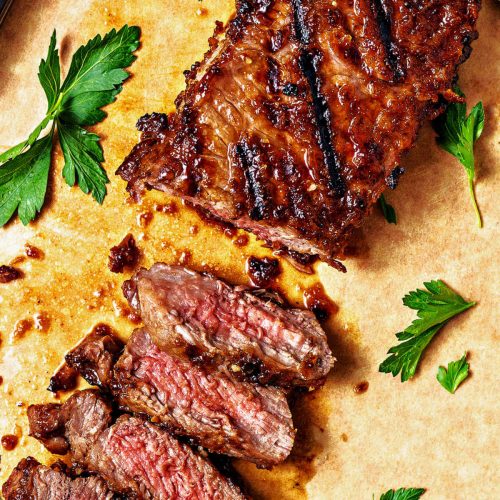 Grilled Sirloin Steaks with Asian BBQ Glaze