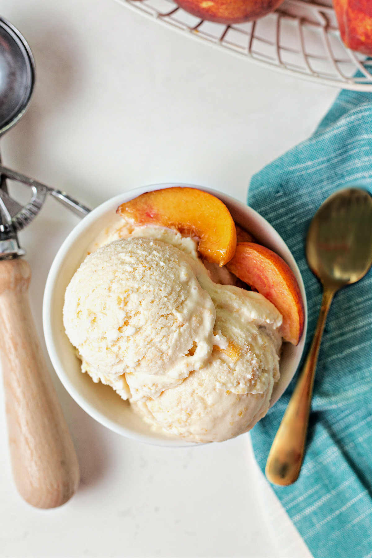 Peach ice cream with sweetened condensed milk new arrivals