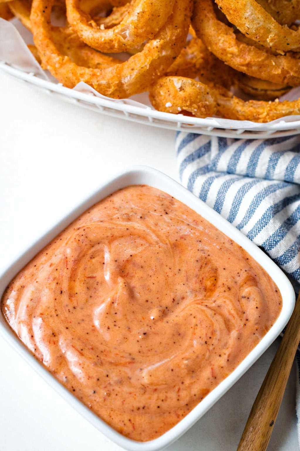 Onion Rings and Spicy Dipping Sauce Life, Love, and Good Food