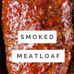 SMOKED MEATLOAF IN AN ALUMINUM PAN.