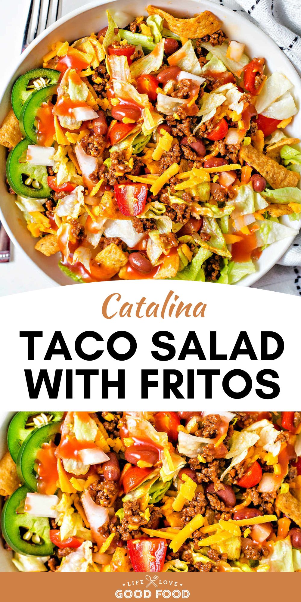 Taco Salad with Catalina Dressing - Life, Love, and Good Food
