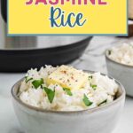 Instant Pot Jasmine Rice in a bowl.