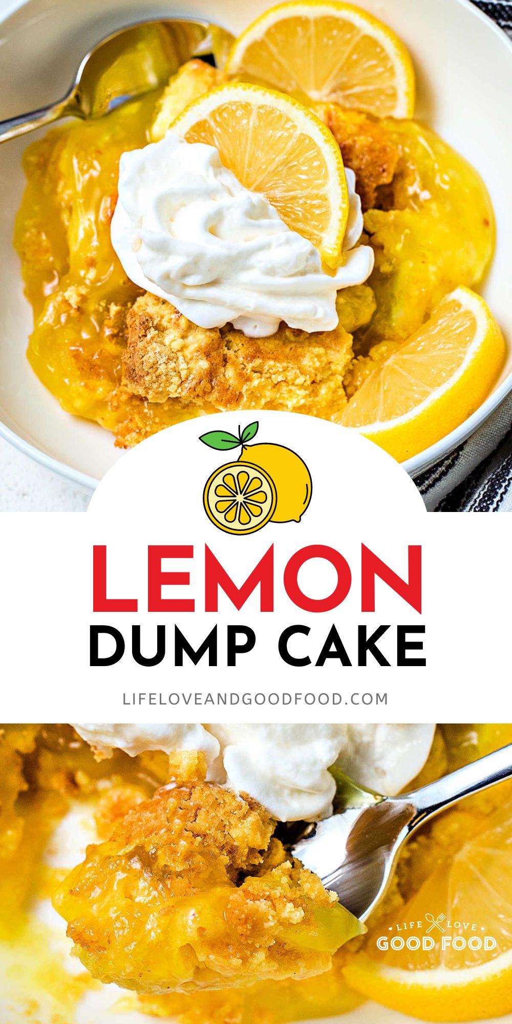 Cream Cheese Lemon Dump Cake (just 4 ingredients!) - Life, Love, and ...