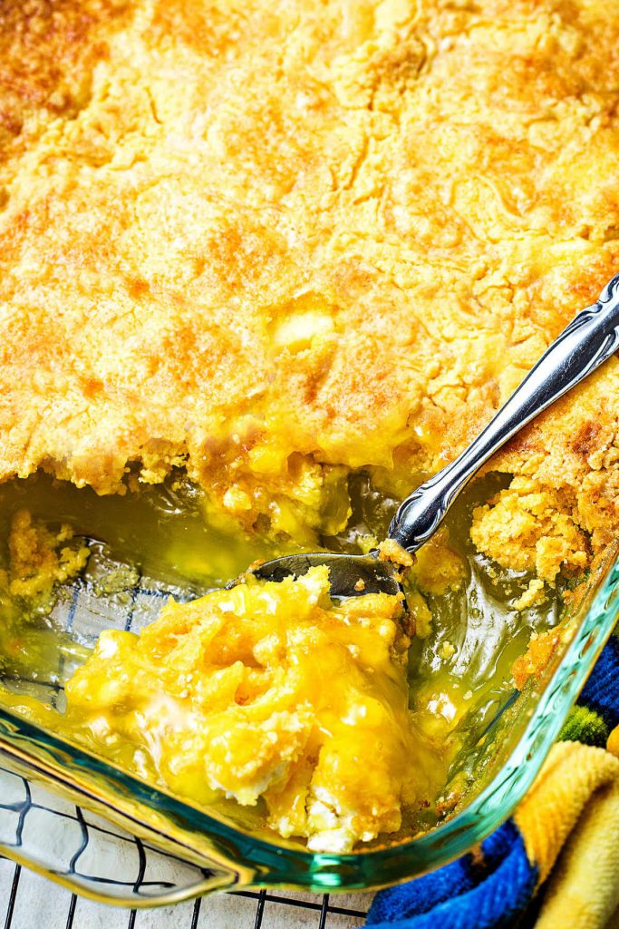 Cream Cheese Lemon Dump Cake (just 4 ingredients!) Life, Love, and