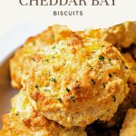 Cheddar Bay Biscuits on a plate.
