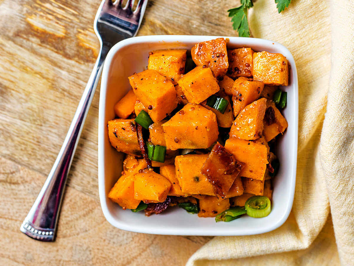 Recette Bento - Roasted sweet potato salad - Monbento