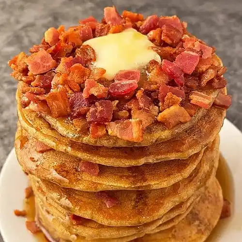 bacon pancakes from bensa bacon lover's society.