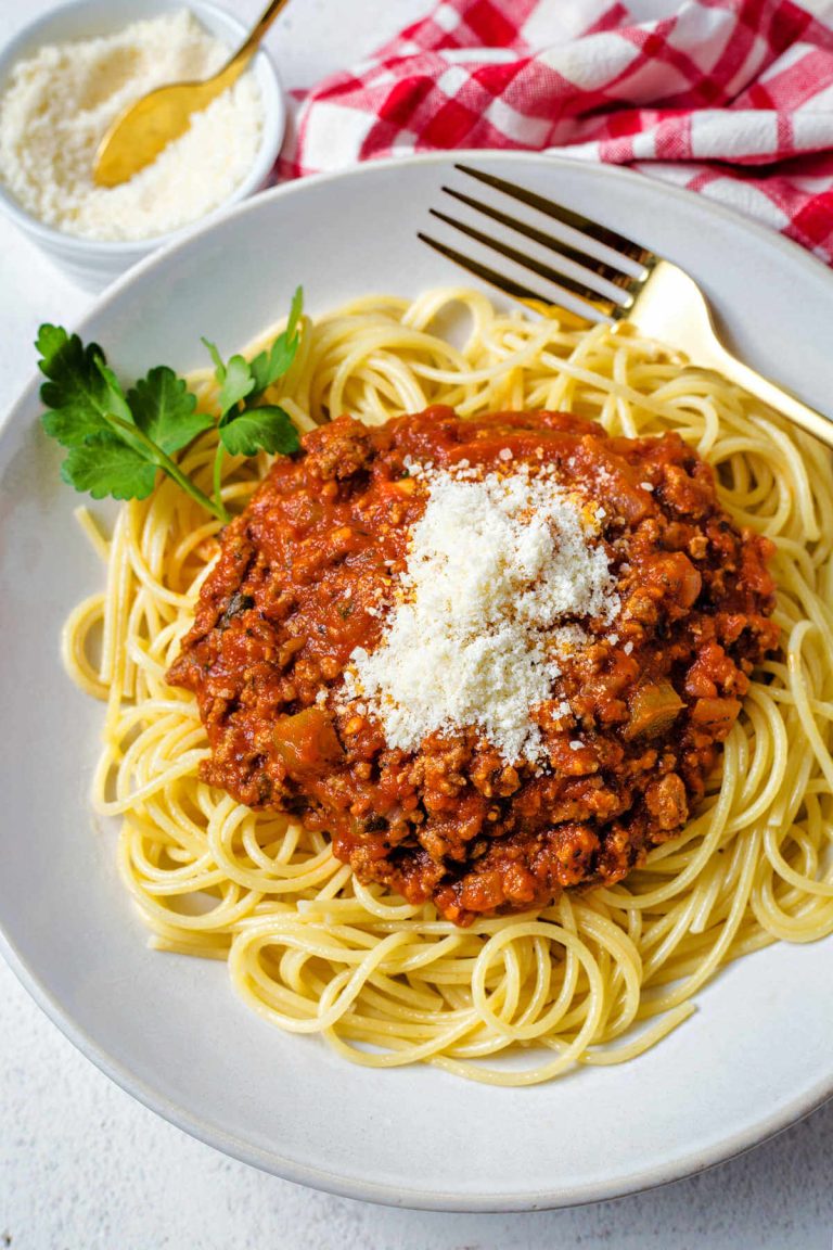 Best Homemade Italian Meat Sauce with Spaghetti - Life, Love, and Good Food