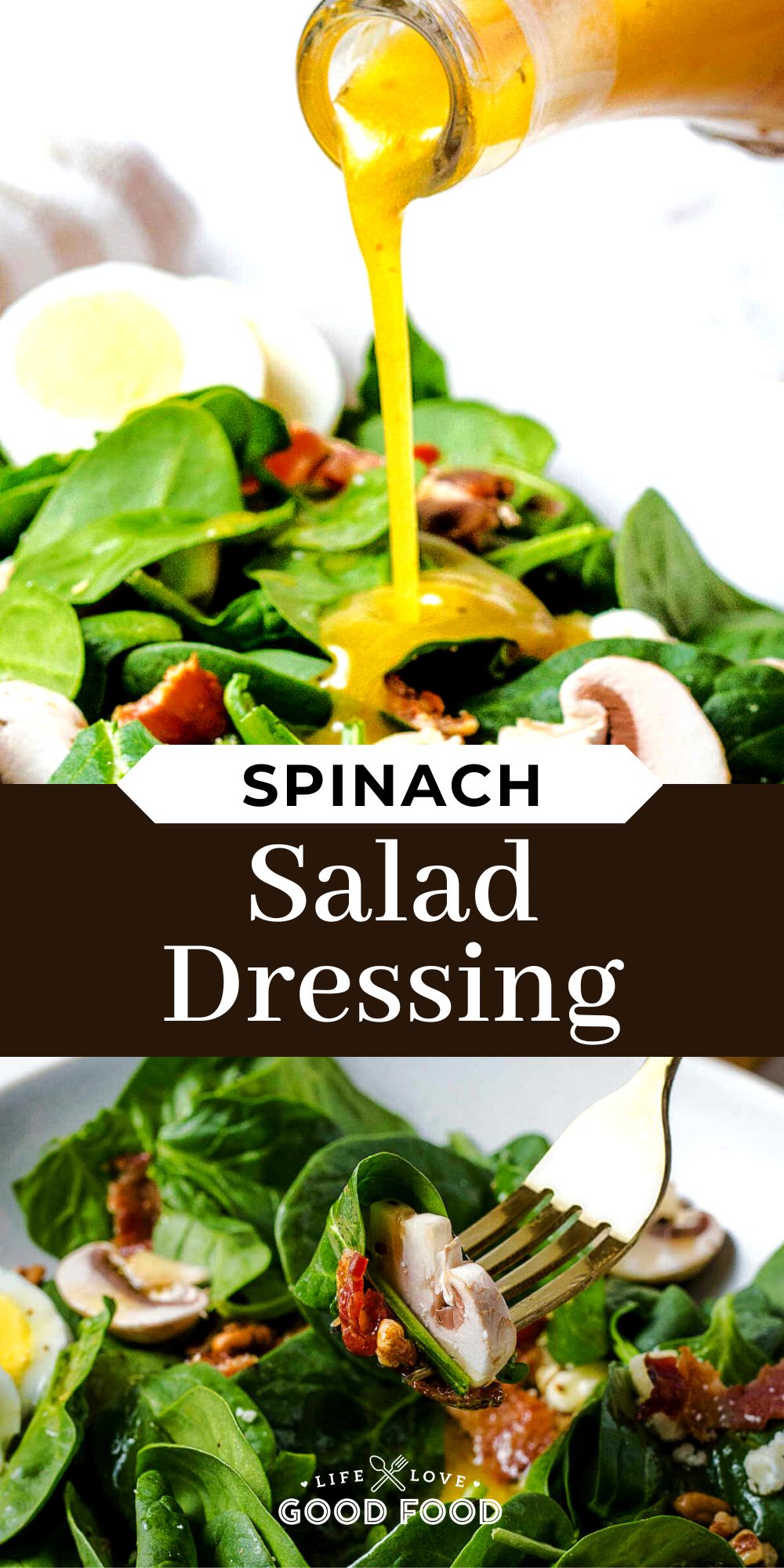 Simple Spinach Salad Dressing with Dijon Mustard - Life, Love, and Good
