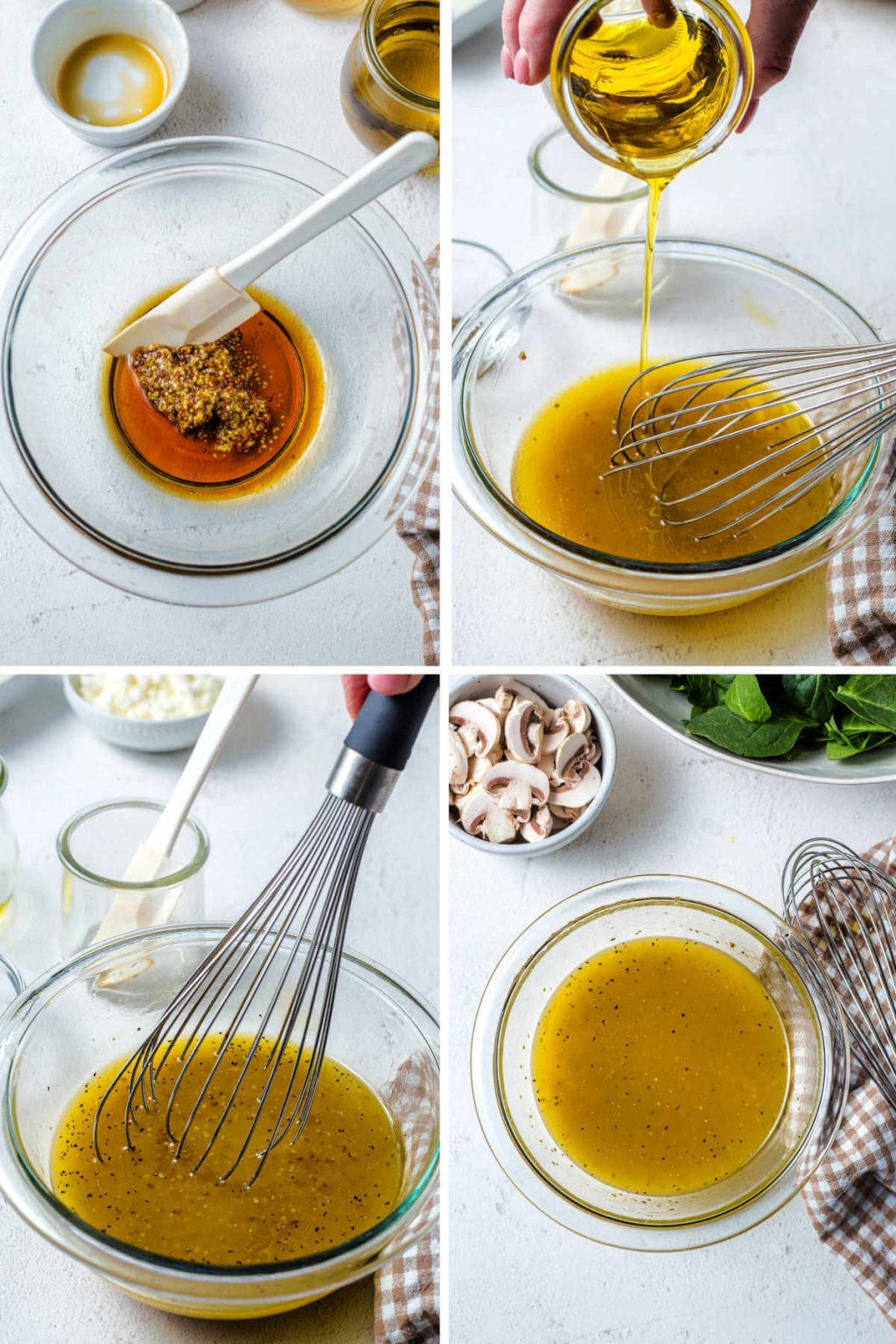 Simple Spinach Salad Dressing with Dijon Mustard - Life, Love, and Good