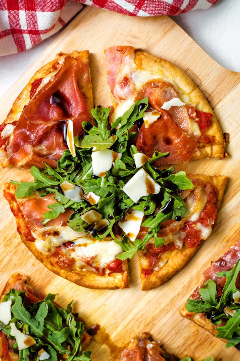 Prosciutto Pita Bread Pizza (Easy Weeknight Dinner) Life, Love, and