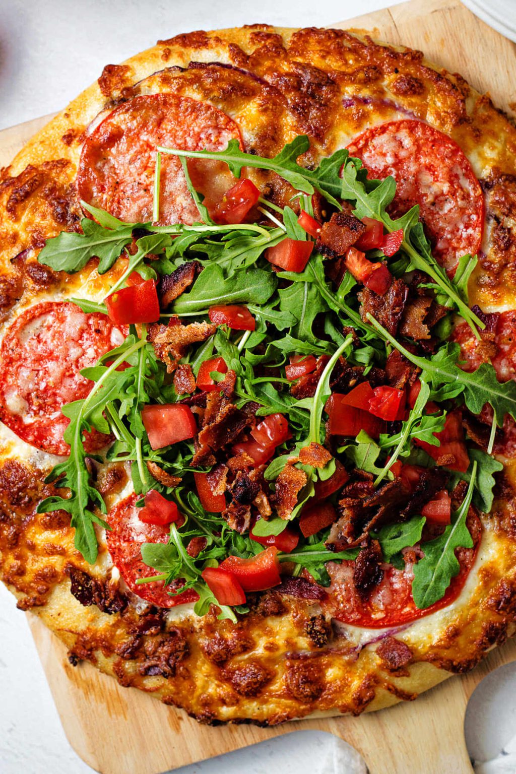 Easy Homemade Bacon Pizza with Garlic Mayo Sauce - Life, Love, and Good ...