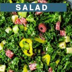 Chopped Kale Salad on a plate