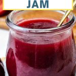 Homemade Plum Jam in a jar