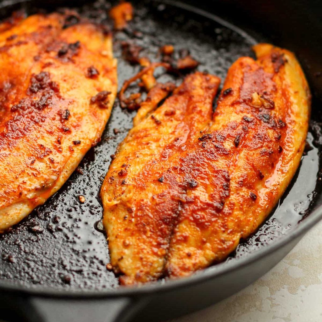 cast iron tilapia