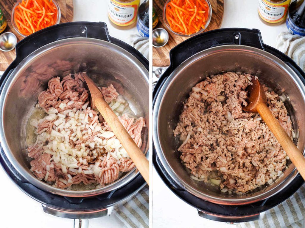 browning ground chicken in an instant pot.
