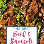 Easy Beef and Broccoli Stir Fry in a wok.