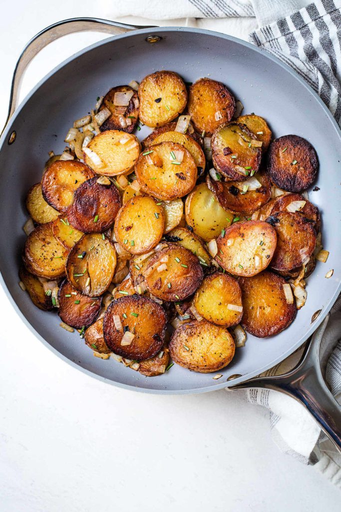 Crispy Woodshed Pan Fried Potatoes and Onions - Life, Love, and Good Food