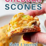 side view of a Bacon Cheddar Scone/