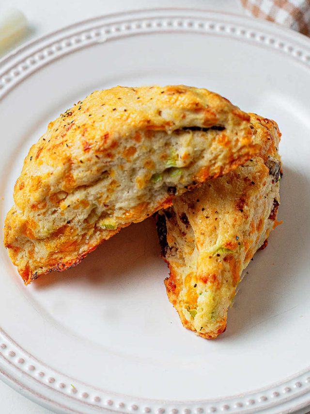 Savory Bacon Cheddar Cheese and Onion Scones Story