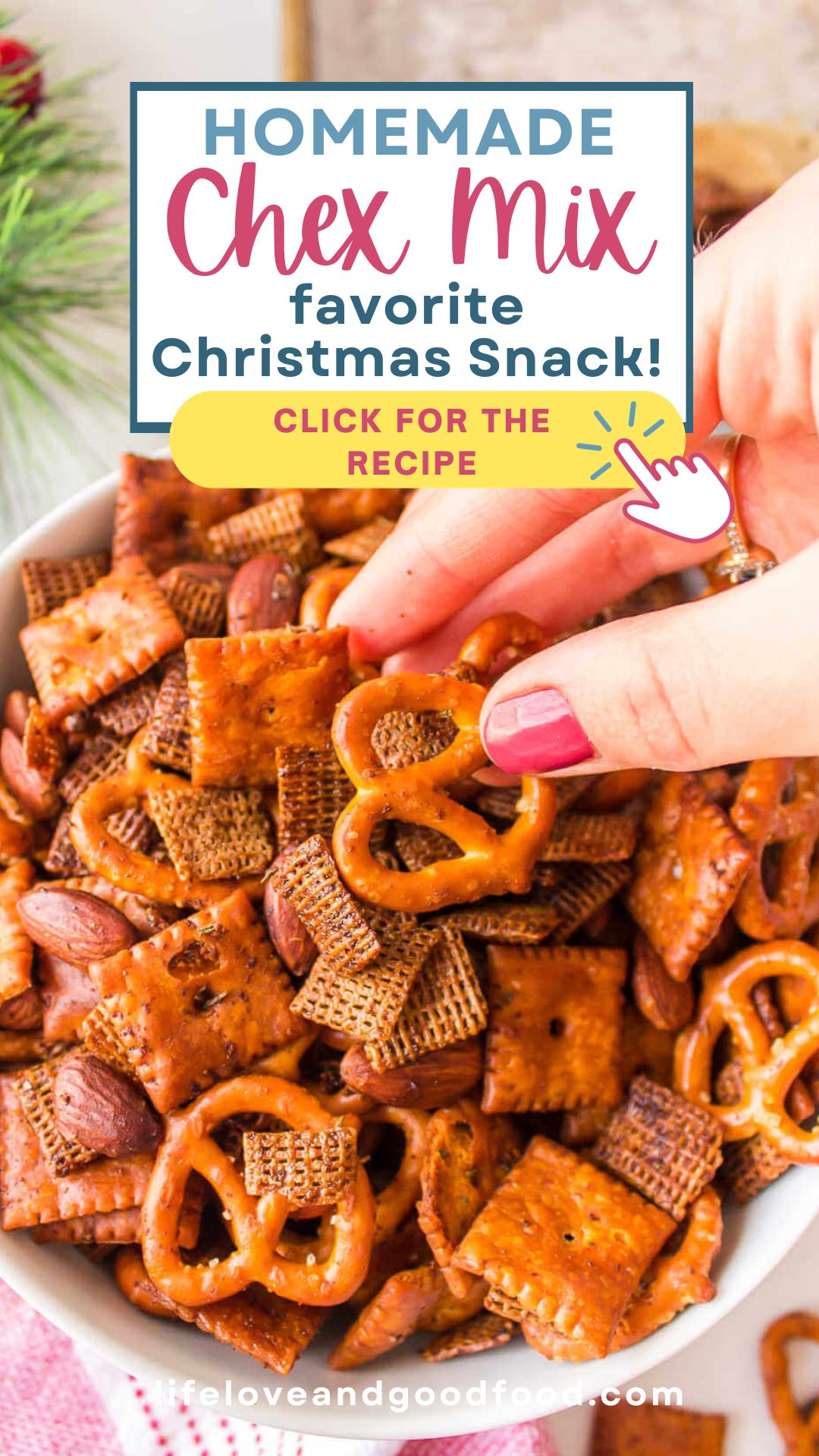 Homemade Chex Mix Recipe (Easy Christmas Party Snack) Life, Love, and