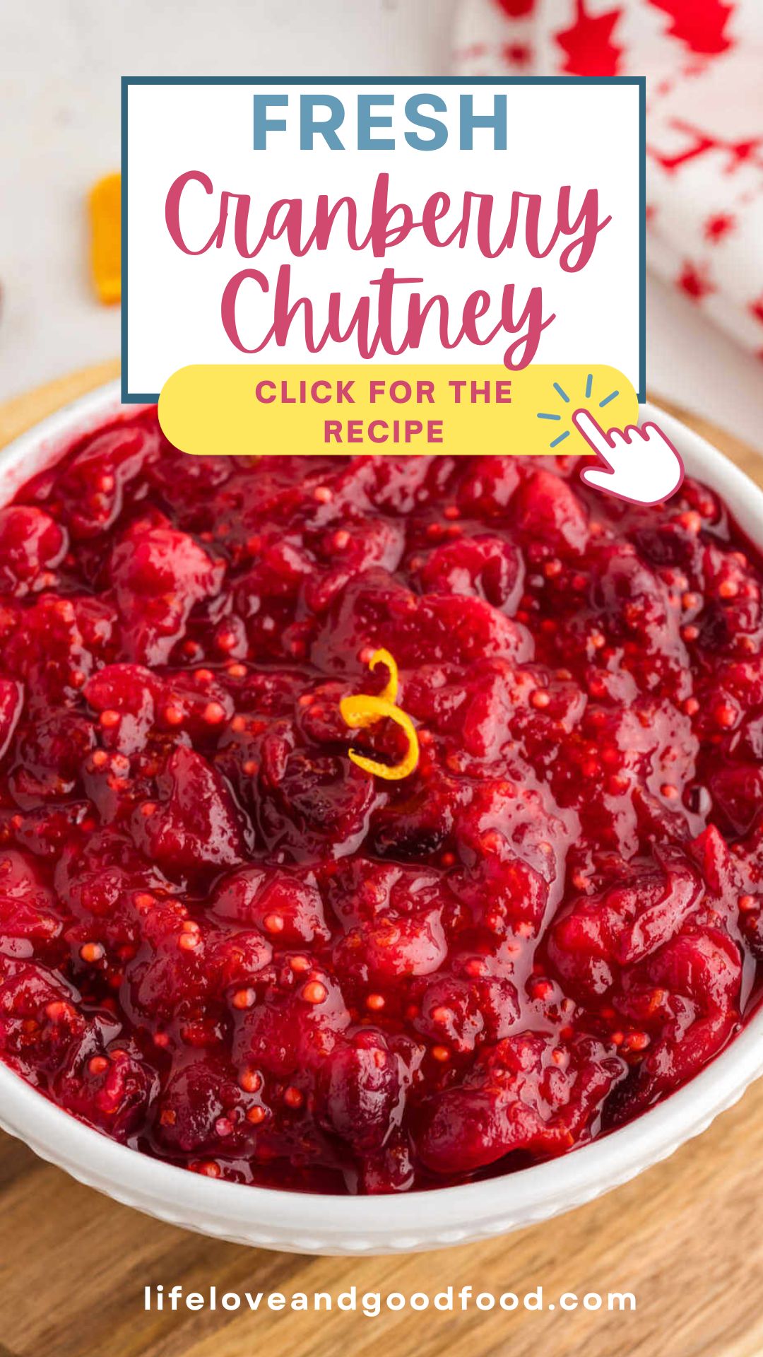 Fresh Cranberry Chutney (Easy Cranberry Sauce Recipe) Life Love and