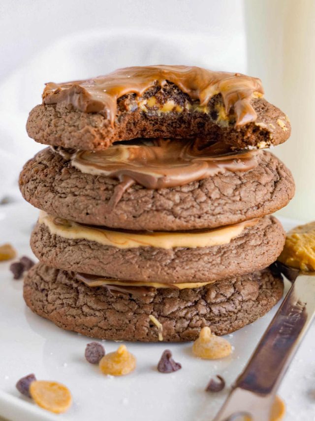 Fudgy Chocolate Peanut Butter Brownie Cookies Story