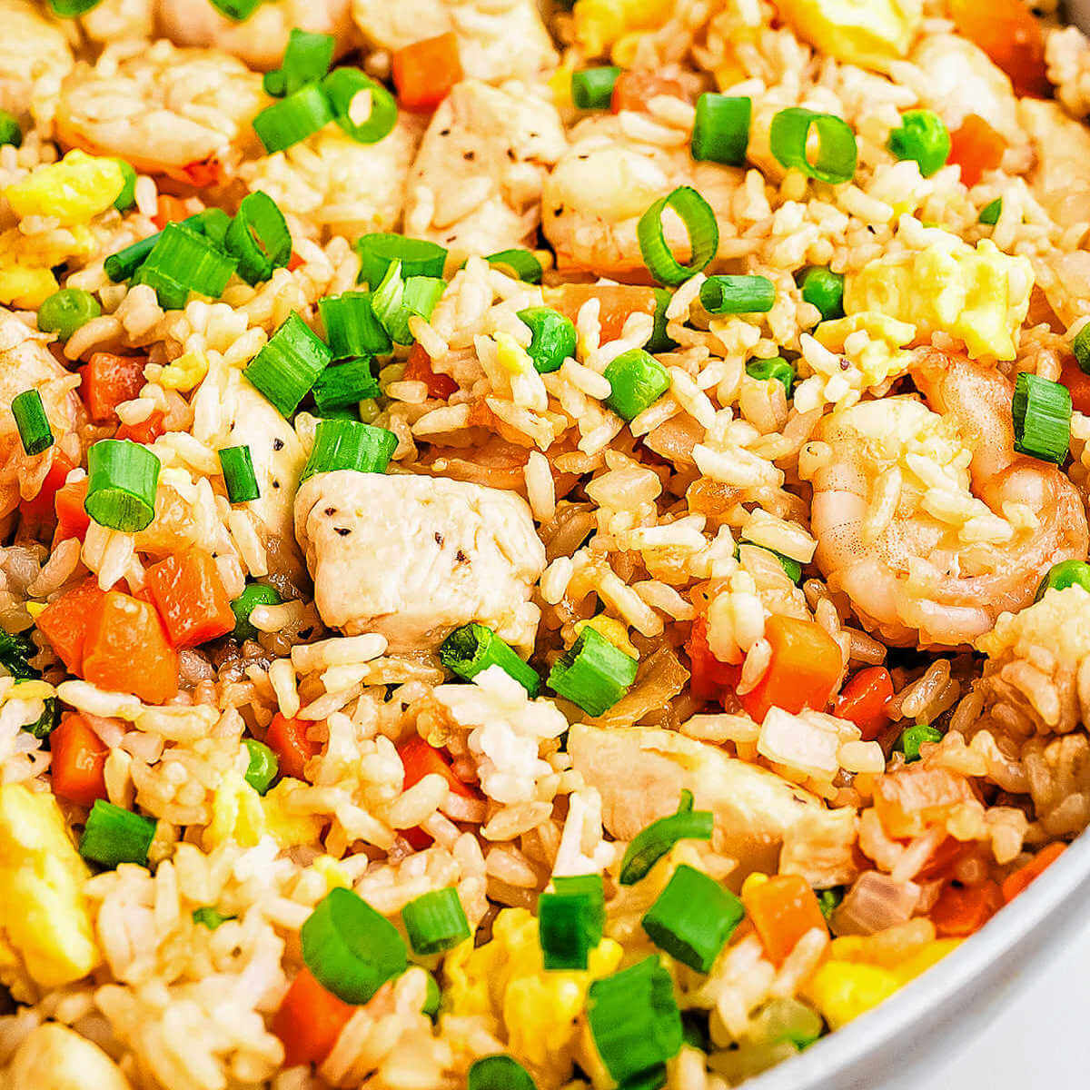 Shrimp and Chicken Fried Rice (Better Than Takeout!)