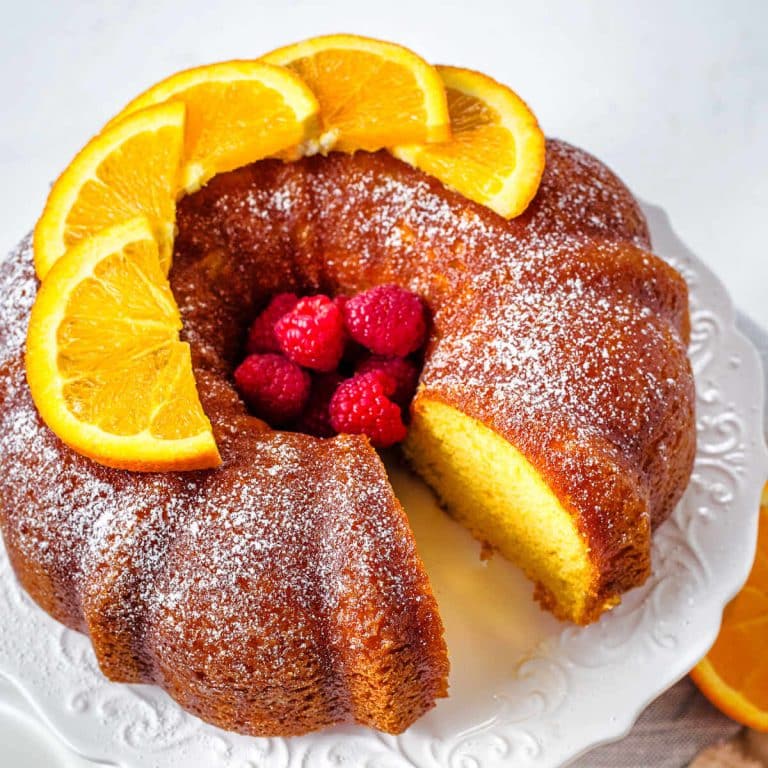 Best Orange Bundt Cake with Citrus Rum Glaze