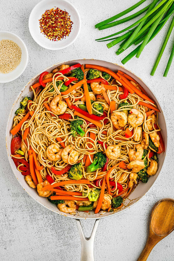 Easy 30-Minute Shrimp Lo Mein Recipe - Life, Love, and Good Food