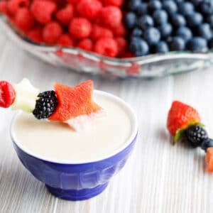 Healthy Yogurt Fruit Dip by Two Healthy Kitchens.
