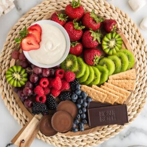Marshmallow Fluff Fruit Dip by The Fresh Cooky.