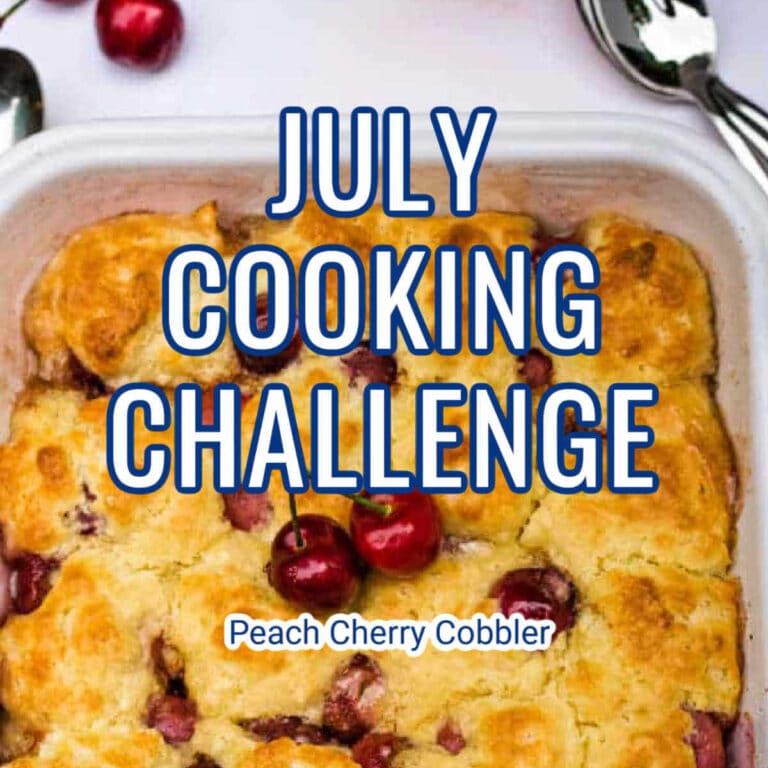 July cooking challenge promo image.