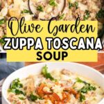 Olive Garden Zuppa Toscana Soup in a bowl on a table.