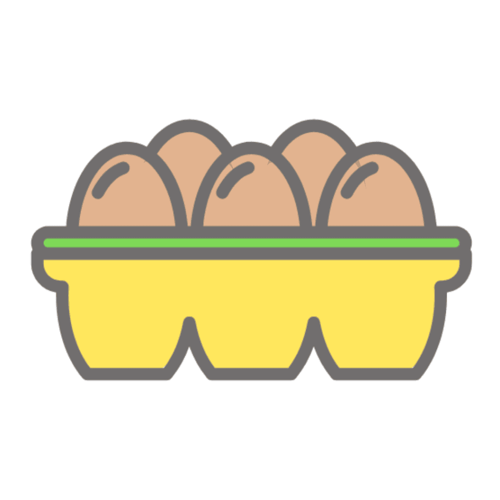 illustration of a carton of eggs.