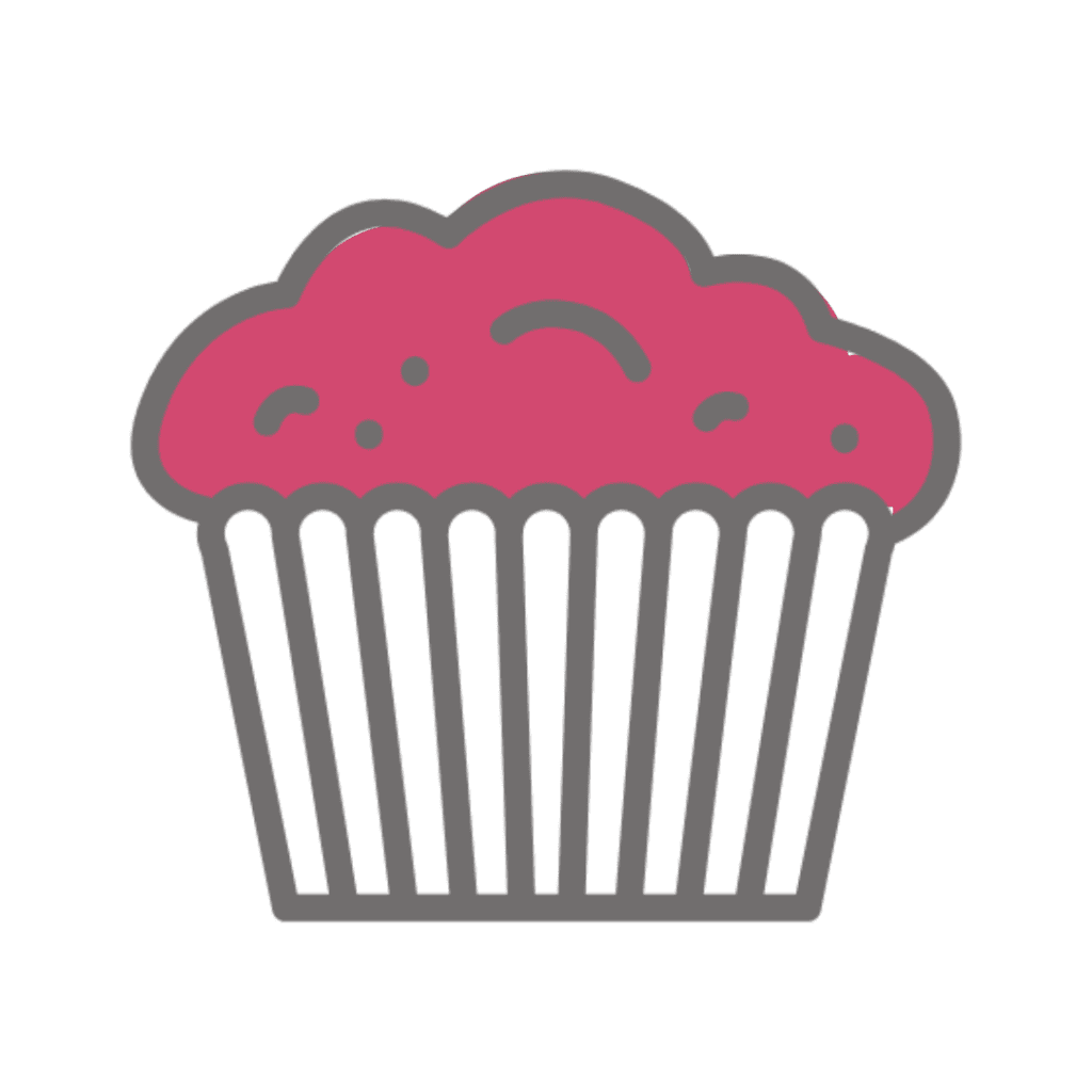 Illustration of a bran muffin.